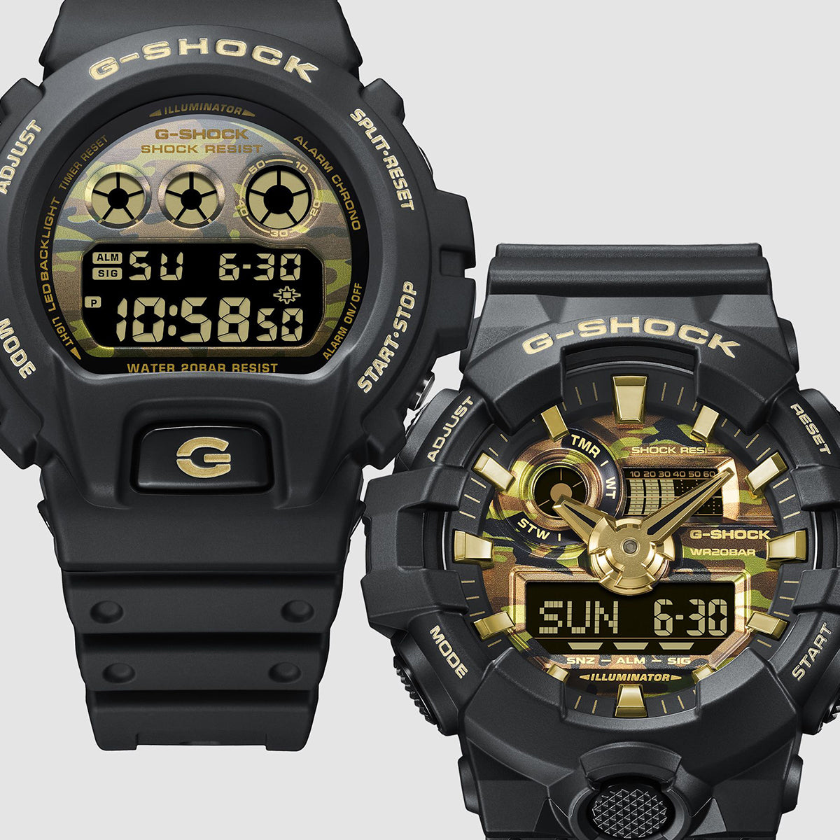 6月19日発売/予約》G-SHOCK ボールドカモシリーズ カモフラージュ