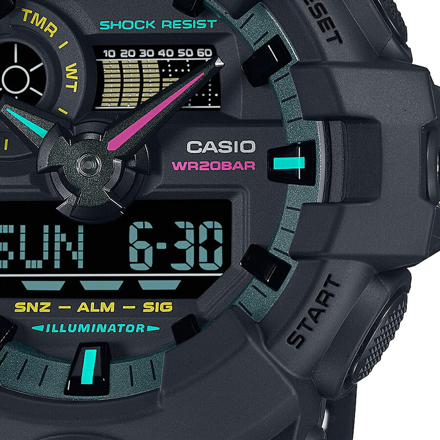 G-SHOCK Multi Fluorescent color 蛍光色デザイン GA-700MF-1AJF