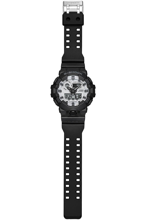 G-SHOCK ブラック&ブリリアントホワイト GA-700WD-1AJF メンズ 腕時計 電池式 ビッグケース アナデジ 樹脂バンド 国内正規品 カシオ