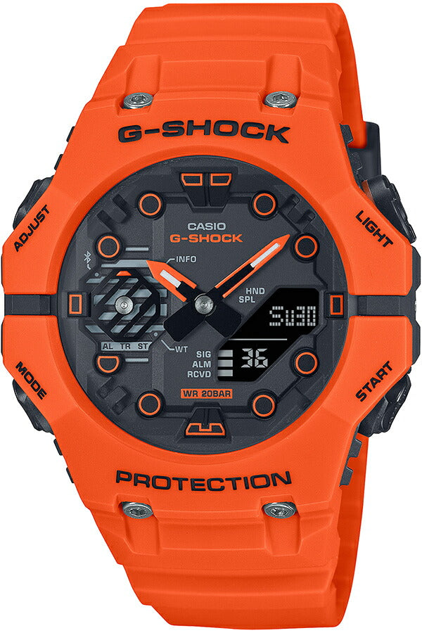 G-SHOCK GA-B001シリーズ オレンジ GA-B001FL-4AJF メンズ 腕時計 電池式 Bluetooth アナデジ 樹脂バンド 反転液晶 国内正規品 カシオ