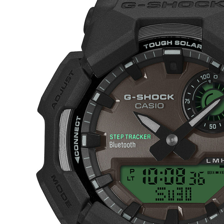 G-SHOCK ブラック&エレクトログリーン GA-B010BEG-1AJF メンズ ソーラー Bluetooth アナデジ ステップトラッカー カラー液晶