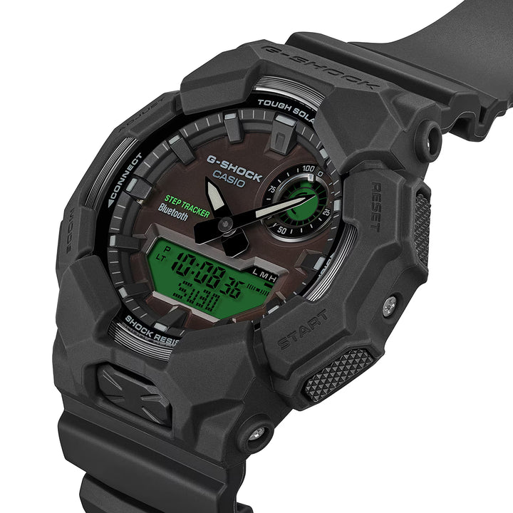 G-SHOCK ブラック&エレクトログリーン GA-B010BEG-1AJF メンズ ソーラー Bluetooth アナデジ ステップトラッカー カラー液晶