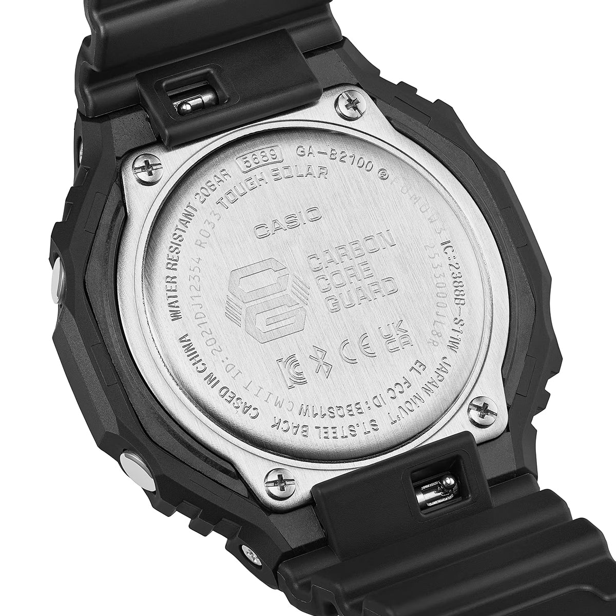 G-SHOCK ブラック&エレクトログリーン GA-B2100BEG-1AJF メンズ