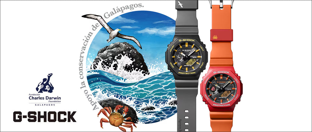G-SHOCK チャールズ・ダーウィン財団 コラボレーションモデル ガラパゴスベニイワガニ GA-B2100DF-4AJR メンズ ソーラー Bluetooth オクタゴン
