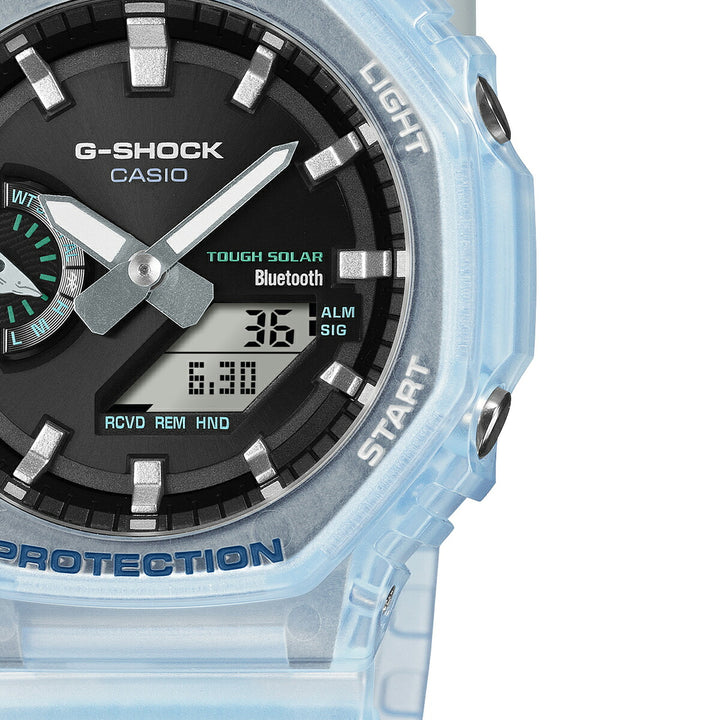 G-SHOCK アイサーチ・ジャパン コラボレーションモデル 2026 オクタゴン GA-B2100KB-2AJR メンズ ソーラー Bluetooth アナデジ 樹脂バンド イルクジ
