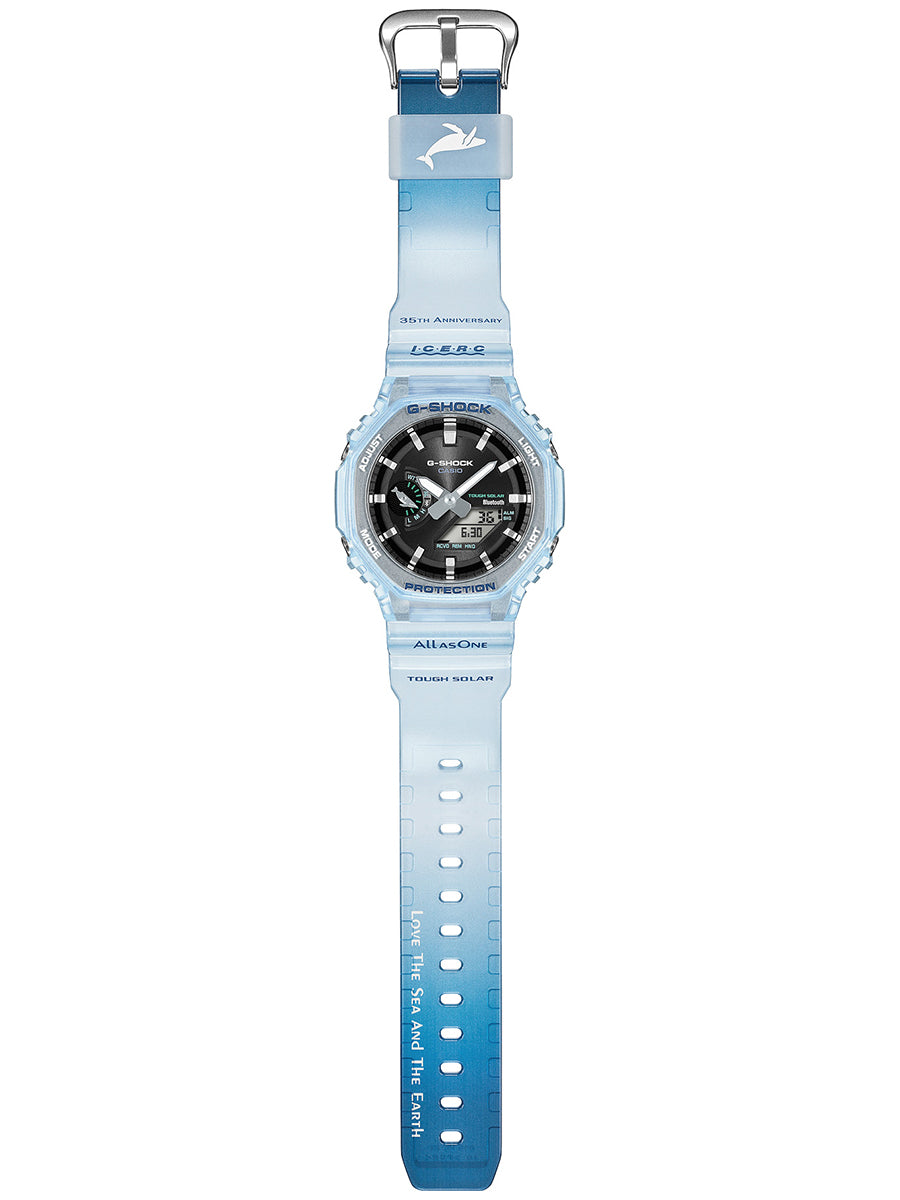 G-SHOCK アイサーチ・ジャパン コラボレーションモデル 2026 オクタゴン GA-B2100KB-2AJR メンズ ソーラー Bluetooth アナデジ 樹脂バンド イルクジ