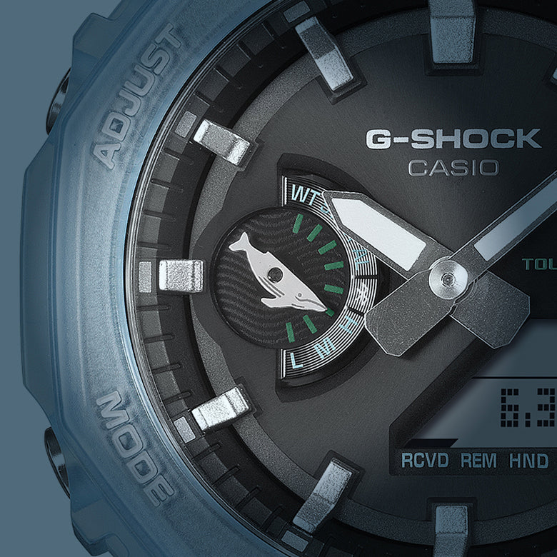 G-SHOCK アイサーチ・ジャパン コラボレーションモデル 2026 オクタゴン GA-B2100KB-2AJR メンズ ソーラー Bluetooth アナデジ 樹脂バンド イルクジ