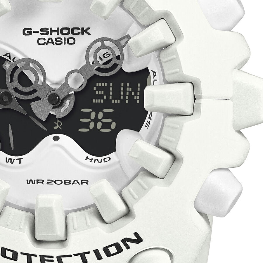 G-SHOCK GA-V01 ホワイト GA-V01-7AJF メンズ 電池式 アナデジ 樹脂バンド 反転液晶