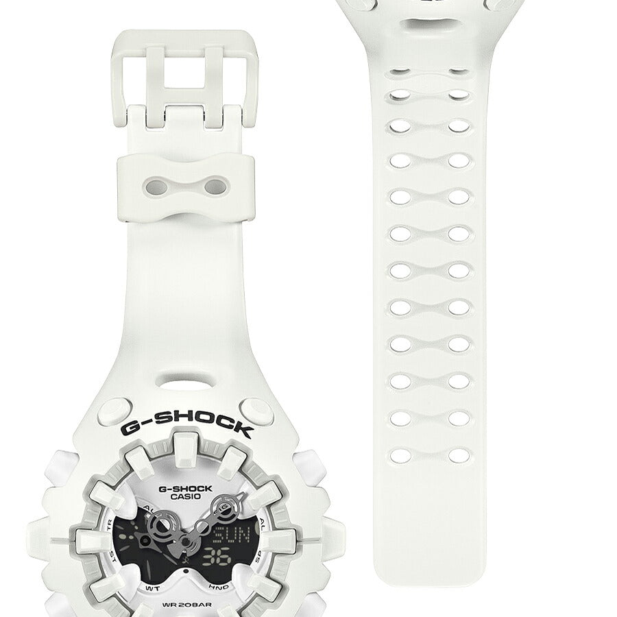 G-SHOCK GA-V01 ホワイト GA-V01-7AJF メンズ 電池式 アナデジ 樹脂バンド 反転液晶