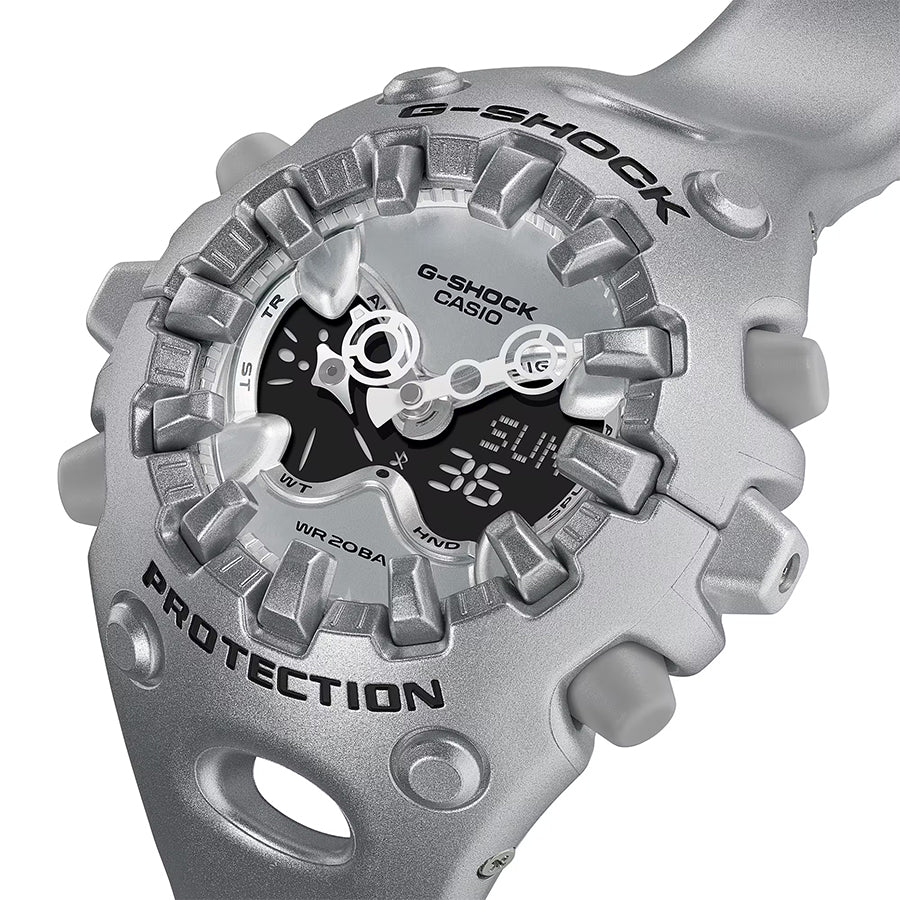 G-SHOCK GA-V01A メタリックシルバー GA-V01A-8AJF メンズ 電池式 アナデジ 樹脂バンド 国内正規品 カシオ