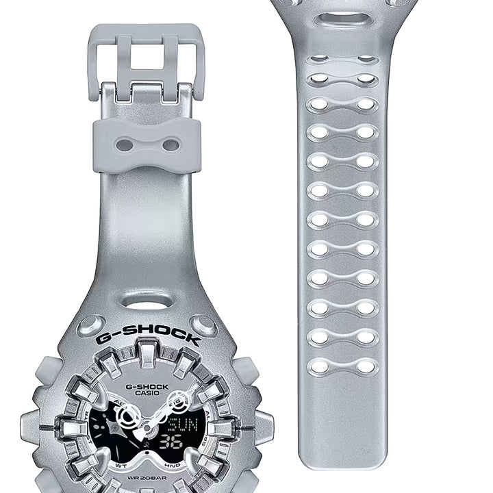 G-SHOCK GA-V01A メタリックシルバー GA-V01A-8AJF メンズ 電池式 アナデジ 樹脂バンド 国内正規品 カシオ