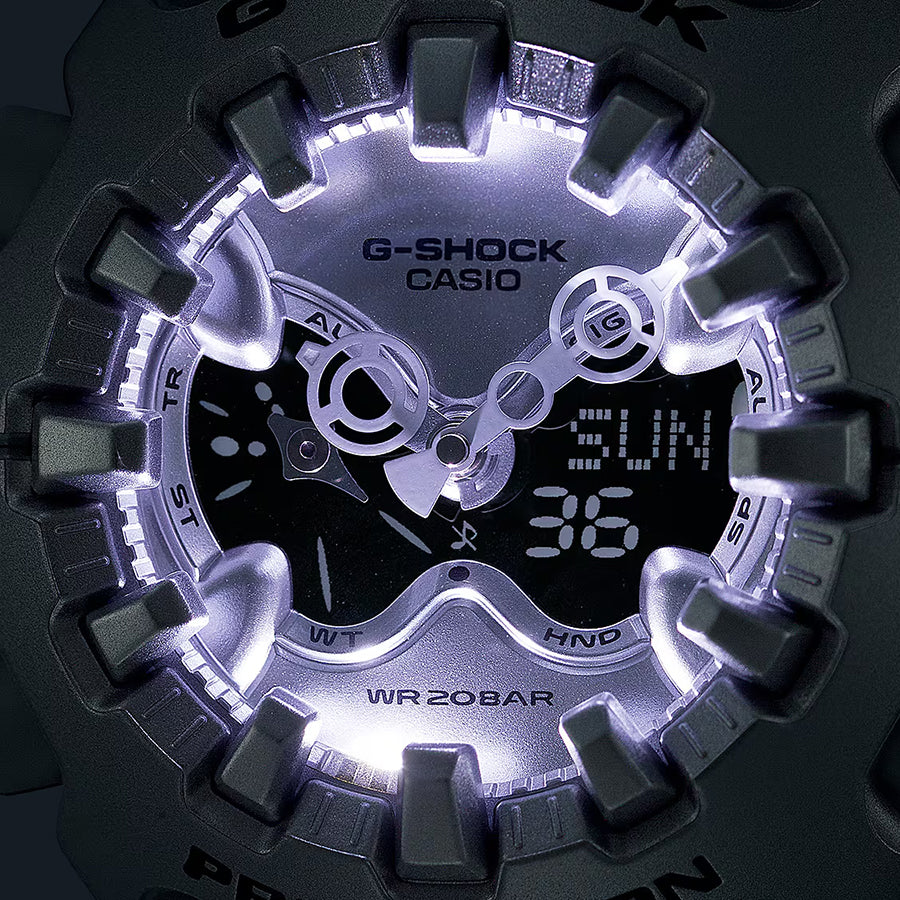 G-SHOCK GA-V01A メタリックシルバー GA-V01A-8AJF メンズ 電池式 アナデジ 樹脂バンド 国内正規品 カシオ