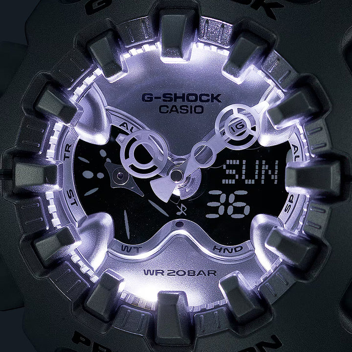 G-SHOCK GA-V01A メタリックシルバー GA-V01A-8AJF メンズ 電池式 アナデジ 樹脂バンド 国内正規品 カシオ