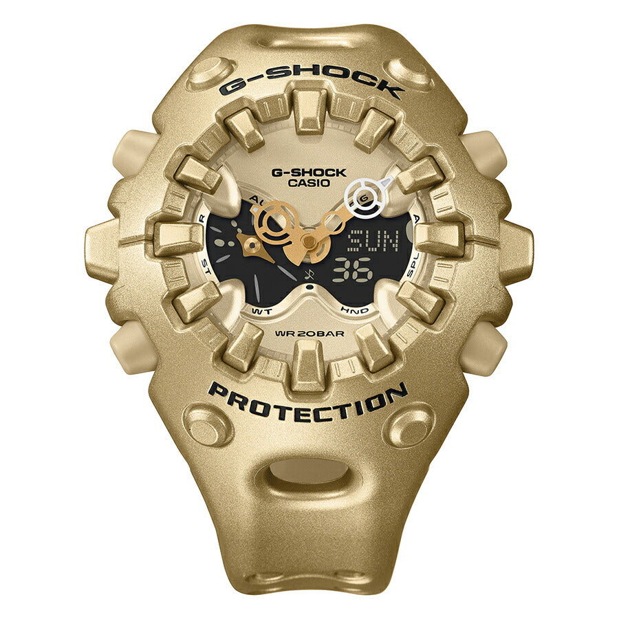 G-SHOCK GA-V01 ゴールド GA-V01A-9AJF メンズ 電池式 アナデジ 樹脂バンド 反転液晶