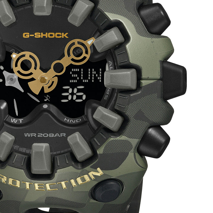 G-SHOCK ボールドカモシリーズ カモフラージュ & ゴールド GA-V01CMG-3AJF メンズ 電池式 アナデジ 樹脂バンド 反転液晶