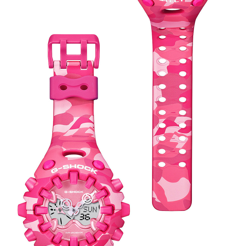 G-SHOCK ボールドカモシリーズ カラーカモフラージュ ピンク GA-V01CMG-4AJF メンズ 電池式 アナデジ 樹脂バンド