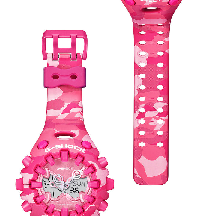 G-SHOCK ボールドカモシリーズ カラーカモフラージュ ピンク GA-V01CMG-4AJF メンズ 電池式 アナデジ 樹脂バンド