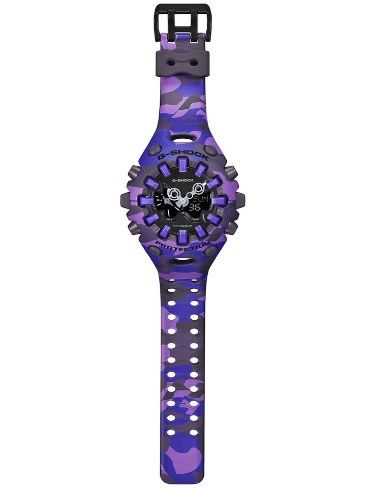 G-SHOCK ボールドカモシリーズ カラーカモフラージュ パープル GA-V01CMG-6AJF メンズ 電池式 アナデジ 樹脂バンド 反転液晶
