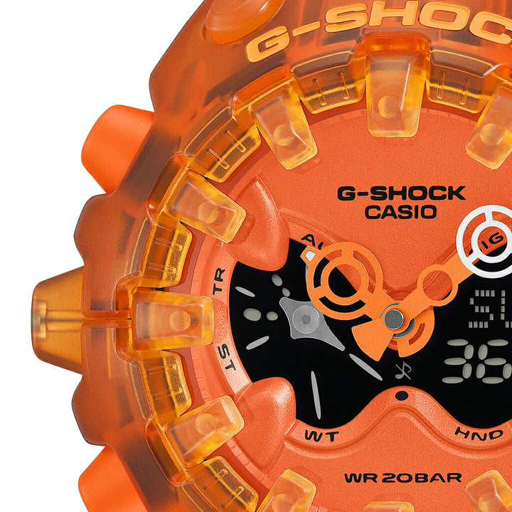 G-SHOCK GA-V01 TRANSPARENT PACK スケルトン オレンジ GA-V01SKE-4AJF メンズ 電池式 アナデジ 樹脂バンド 反転液晶