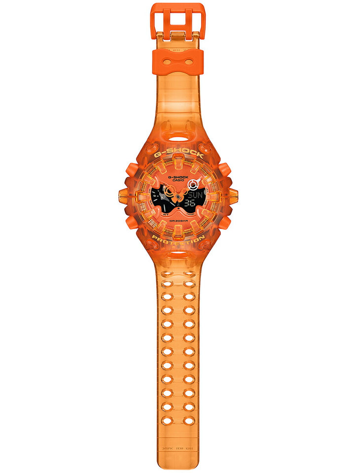 G-SHOCK GA-V01 TRANSPARENT PACK スケルトン オレンジ GA-V01SKE-4AJF メンズ 電池式 アナデジ 樹脂バンド 反転液晶