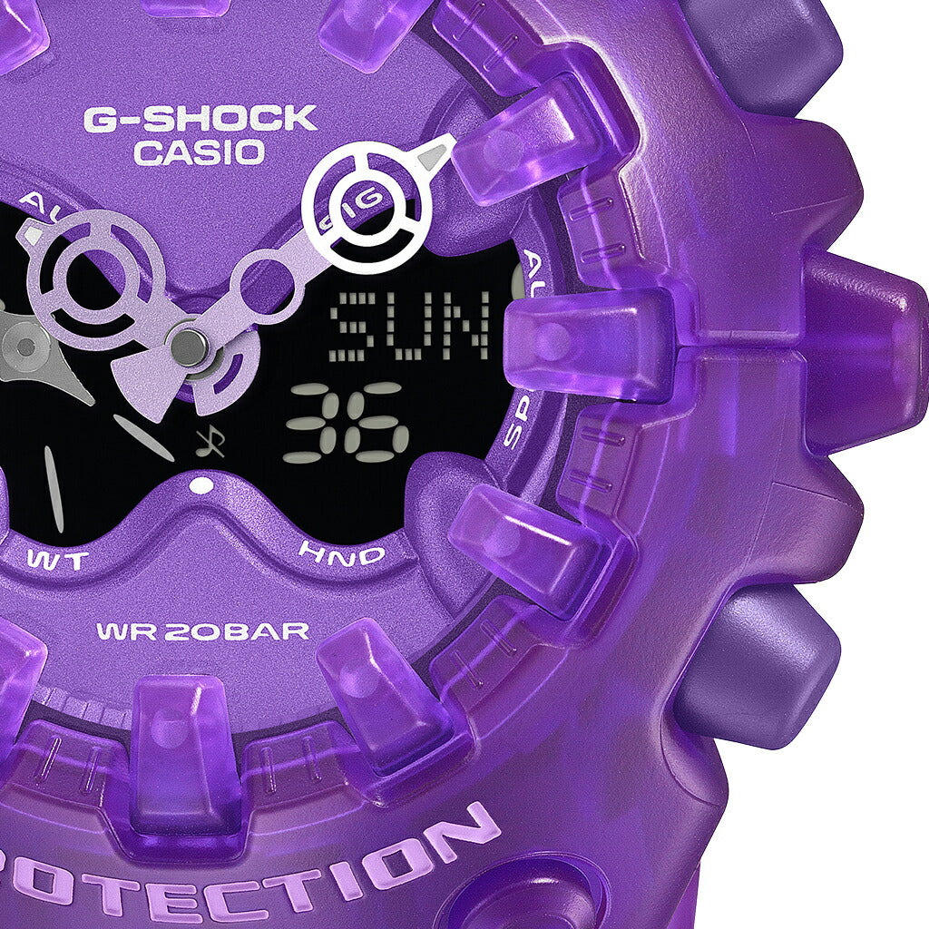 G-SHOCK GA-V01 TRANSPARENT PACK スケルトン パープル GA-V01SKE-6AJF メンズ 電池式 アナデジ 樹脂バンド 反転液晶