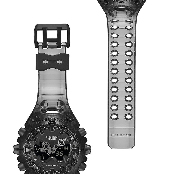 G-SHOCK GA-V01 TRANSPARENT PACK スケルトン グレー GA-V01SKE-8AJF メンズ 電池式 アナデジ 樹脂バンド 反転液晶
