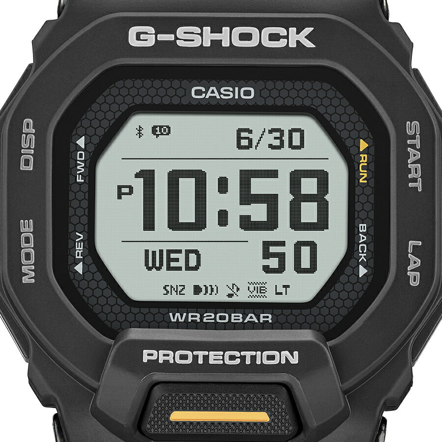 G-SHOCK G-SQUAD ポジティブ表示 MIP液晶 GBD-200-1A1JF メンズ 電池式 Bluetooth デジタル 樹脂バンド ブラック