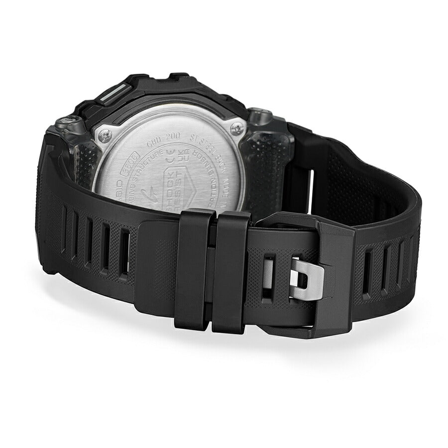 G-SHOCK G-SQUAD ポジティブ表示 MIP液晶 GBD-200-1A1JF メンズ 電池式 Bluetooth デジタル 樹脂バンド ブラック
