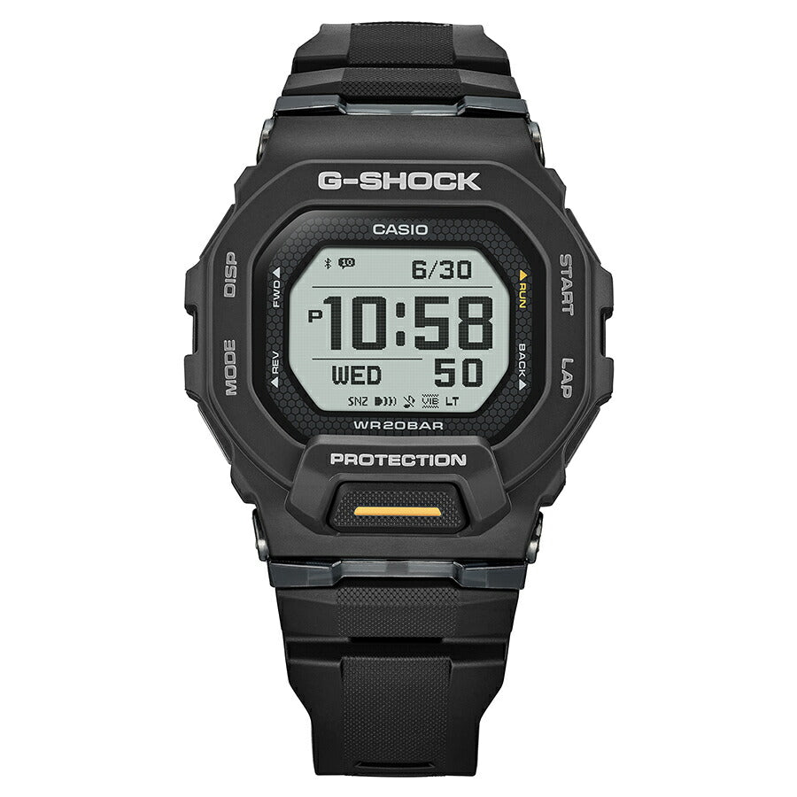 G-SHOCK G-SQUAD ポジティブ表示 MIP液晶 GBD-200-1A1JF メンズ 電池式 Bluetooth デジタル 樹脂バンド ブラック