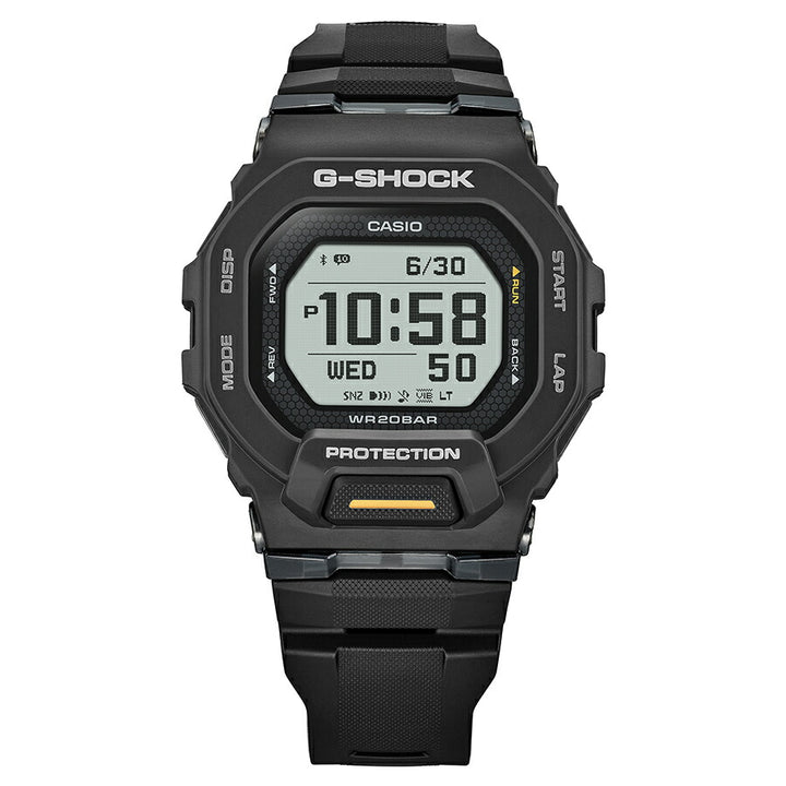 G-SHOCK G-SQUAD ポジティブ表示 MIP液晶 GBD-200-1A1JF メンズ 電池式 Bluetooth デジタル 樹脂バンド ブラック