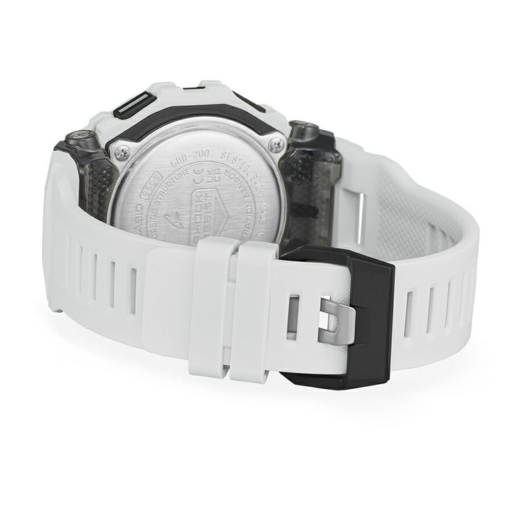 G-SHOCK G-SQUAD ポジティブ表示 MIP液晶 GBD-200-7JF メンズ 電池式 Bluetooth デジタル 樹脂バンド ホワイト