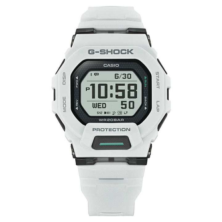G-SHOCK G-SQUAD ポジティブ表示 MIP液晶 GBD-200-7JF メンズ 電池式 Bluetooth デジタル 樹脂バンド ホワイト
