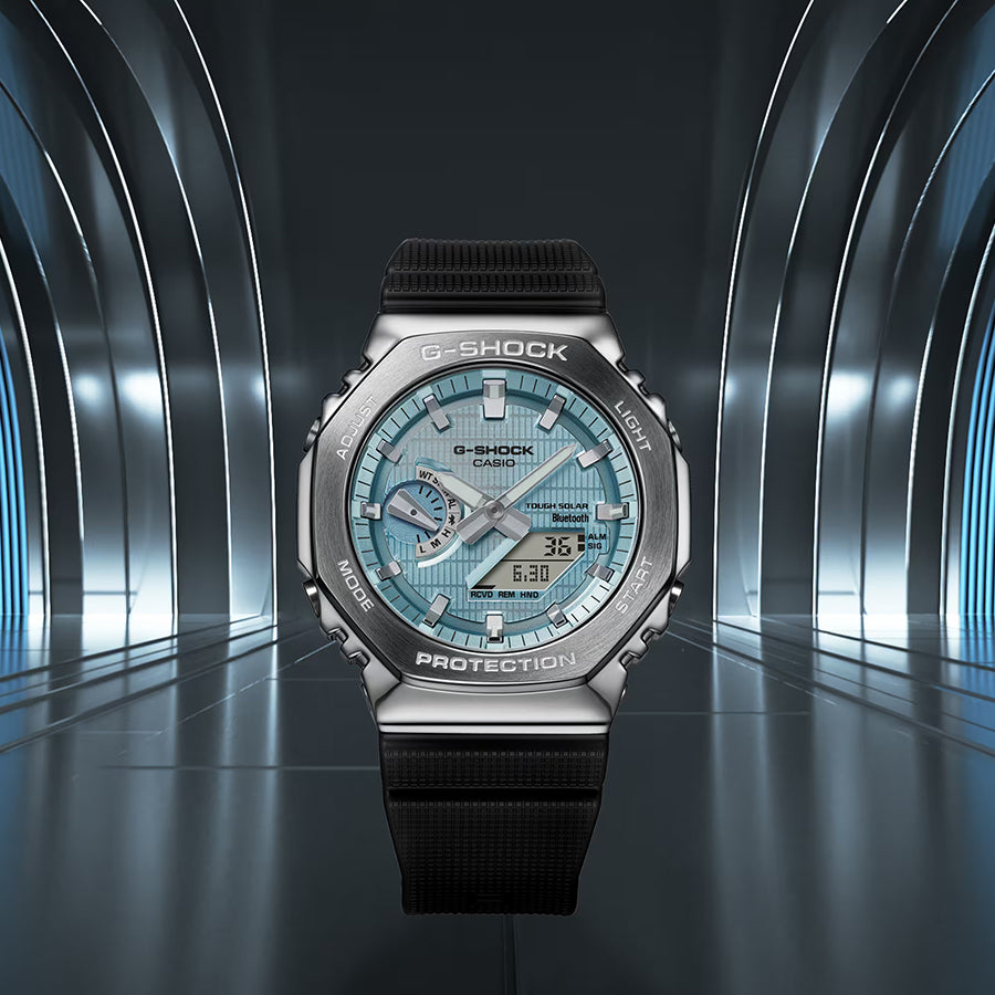 G-SHOCK メタルカバード GBM-2100A-1A2JF メンズ ソーラー Bluetooth