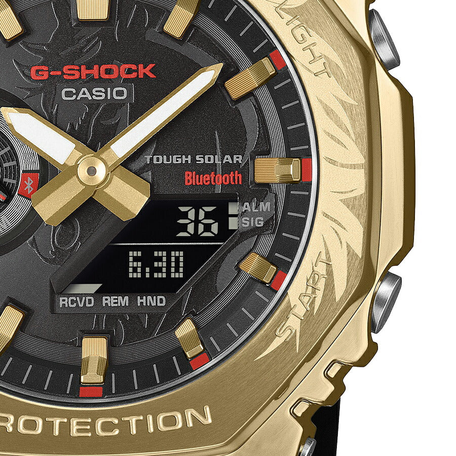 G-SHOCK メタルカバード オクタゴン 2026 干支 千里馬 GBM-2100CX-9AJR メンズ ソーラー Bluetooth アナデジ 樹脂バンド 反転液晶