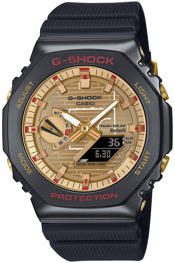 G-SHOCK 八村塁 シグネチャーモデル メタルカバード GBM-2100RH-1AJR メンズ 腕時計 ソーラー Bluetooth アナデジ オクタゴン 樹脂バンド 国内正規品 カシオ