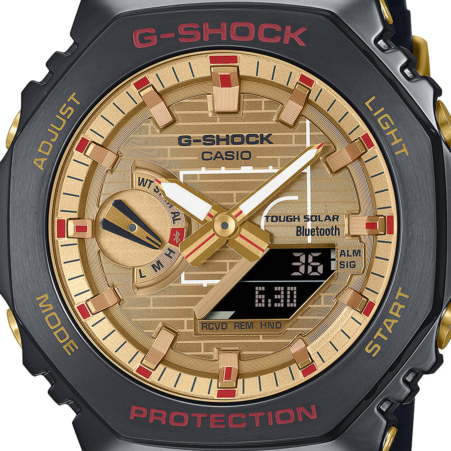 G-SHOCK 八村塁 シグネチャーモデル メタルカバード GBM-2100RH-1AJR メンズ 腕時計 ソーラー Bluetooth アナデジ オクタゴン 樹脂バンド 国内正規品 カシオ