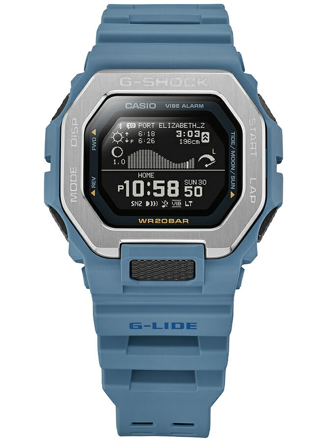 G-SHOCK G-LIDE GBX-100シリーズ GBX-100-2AJF メンズ 腕時計 電池式 Bluetooth デジタル 反転液晶 ブルー 国内正規品 カシオ