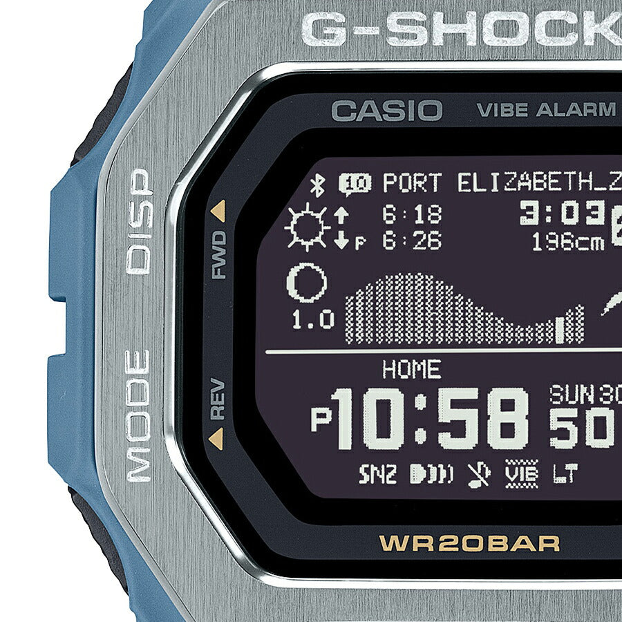 G-SHOCK G-LIDE GBX-100シリーズ GBX-100-2AJF メンズ 腕時計 電池式 Bluetooth デジタル 反転液晶 ブルー 国内正規品 カシオ