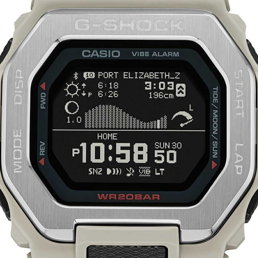 G-SHOCK G-LIDE GBX-100シリーズ GBX-100-8JF メンズ 腕時計 電池式 Bluetooth デジタル 反転液晶 ベージュ 国内正規品 カシオ