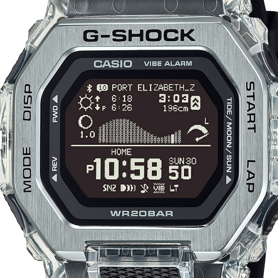 G-SHOCK G-LIDE Gleaming Wave GBX-100S-1JF メンズ 電池式 Bluetooth デジタル 反転液晶 ブラック