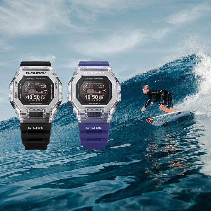 G-SHOCK G-LIDE Gleaming Wave GBX-100S-1JF メンズ 電池式 Bluetooth デジタル 反転液晶 ブラック
