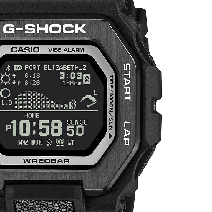 G-SHOCK G-LIDE SURFRIDER FOUNDATION JAPAN コラボレーションモデル 2026 GBX-100SFJ-1JR メンズ 電池式 Bluetooth デジタル 反転液晶 ブラック