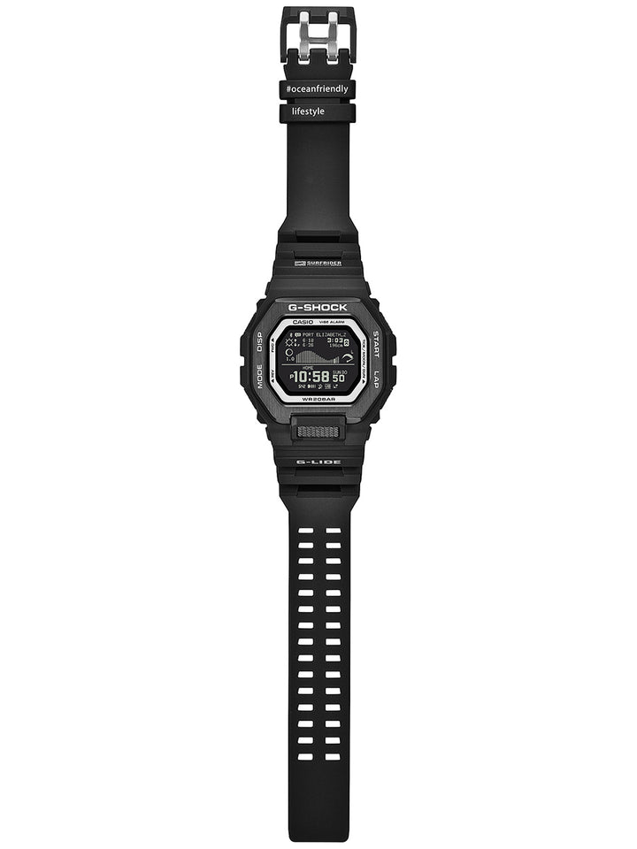 G-SHOCK G-LIDE SURFRIDER FOUNDATION JAPAN コラボレーションモデル 2026 GBX-100SFJ-1JR メンズ 電池式 Bluetooth デジタル 反転液晶 ブラック