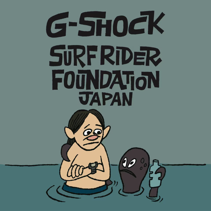 G-SHOCK G-LIDE SURFRIDER FOUNDATION JAPAN コラボレーションモデル 2026 GBX-100SFJ-1JR メンズ 電池式 Bluetooth デジタル 反転液晶 ブラック
