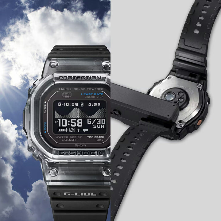 G-SHOCK G-LIDE 心拍計測 歩数計測 GBX-H5600-1JR メンズ ソーラー Bluetooth デジタル MIP液晶 ブラック