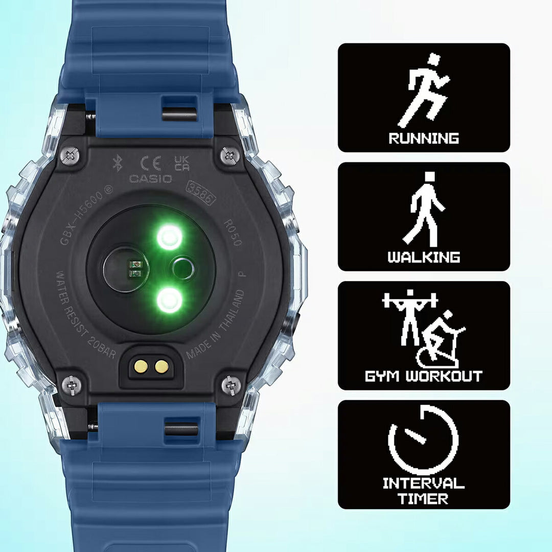 G-SHOCK G-LIDE 心拍計測 歩数計測 GBX-H5600-1JR メンズ ソーラー Bluetooth デジタル MIP液晶 ブラック