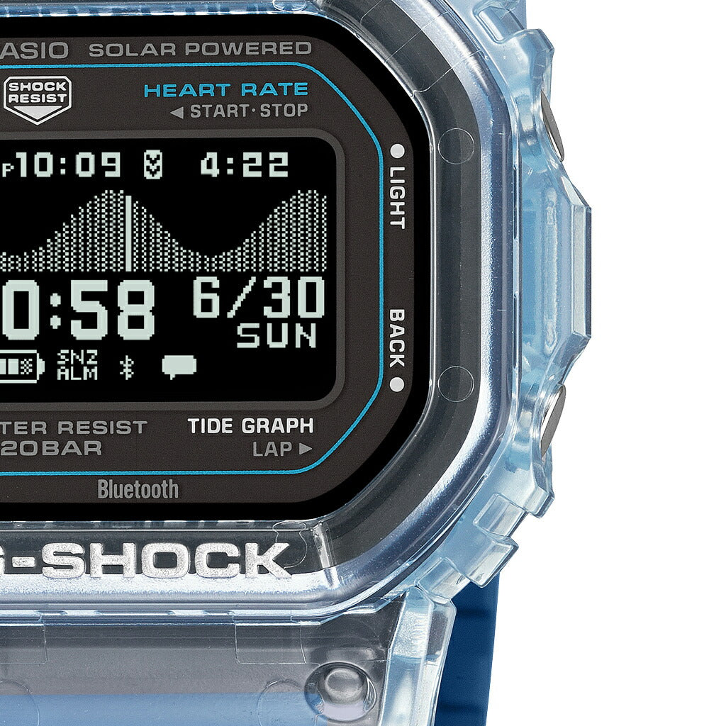 G-SHOCK G-LIDE 心拍計測 歩数計測 GBX-H5600-2JR メンズ ソーラー Bluetooth デジタル MIP液晶 ブルー