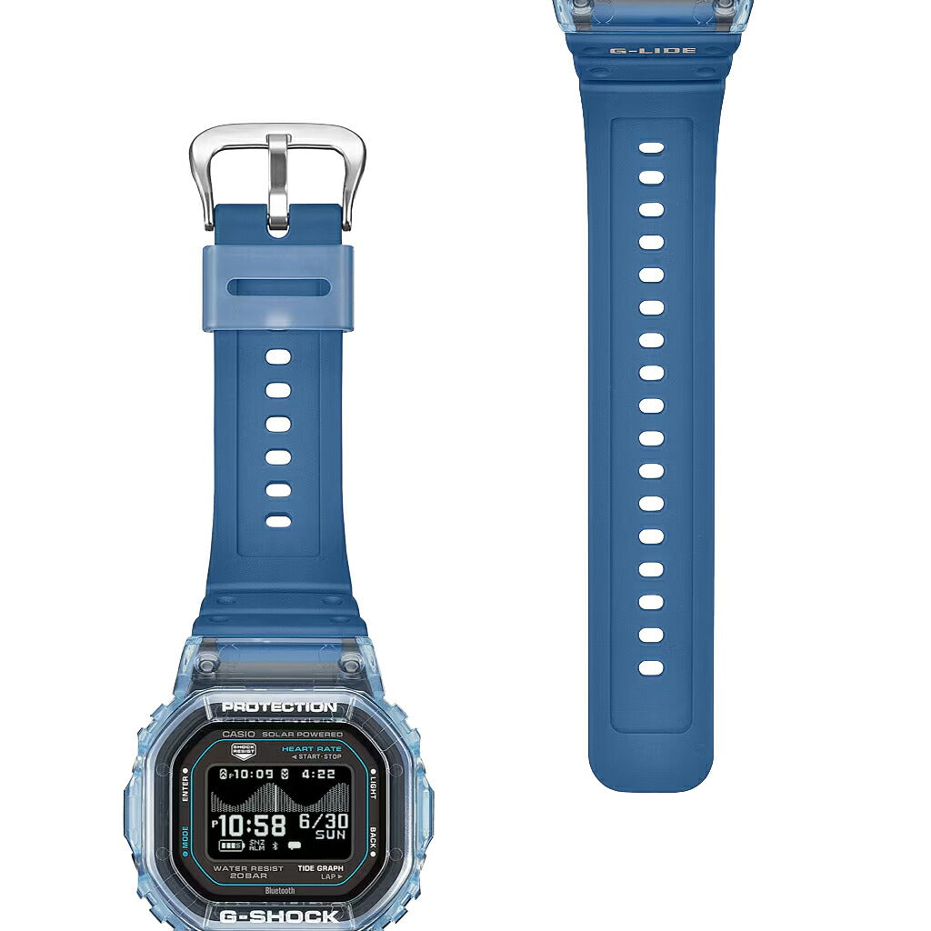 G-SHOCK G-LIDE 心拍計測 歩数計測 GBX-H5600-2JR メンズ ソーラー Bluetooth デジタル MIP液晶 ブルー