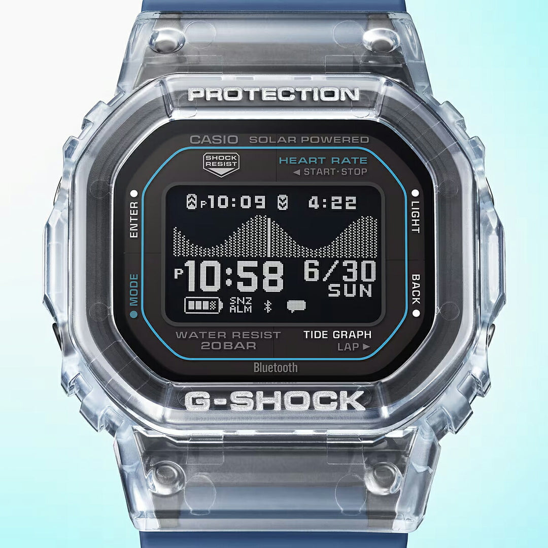 G-SHOCK G-LIDE 心拍計測 歩数計測 GBX-H5600-2JR メンズ ソーラー Bluetooth デジタル MIP液晶 ブルー