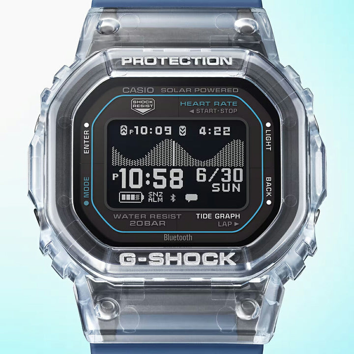 G-SHOCK G-LIDE 心拍計測 歩数計測 GBX-H5600-2JR メンズ ソーラー Bluetooth デジタル MIP液晶 ブルー